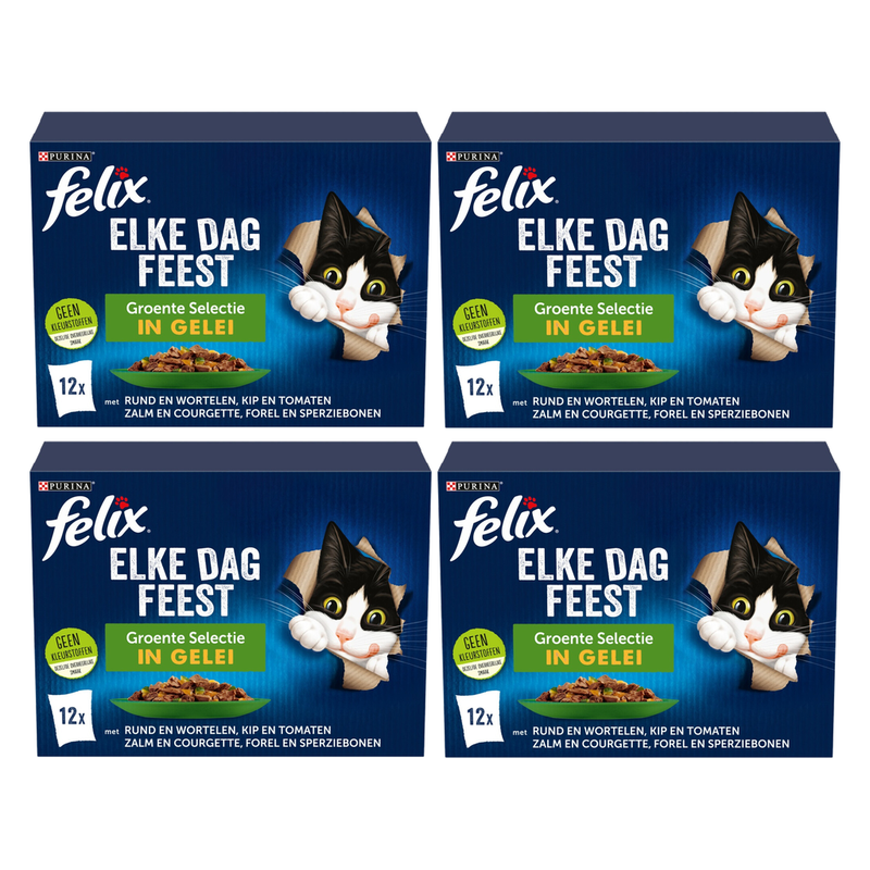 Felix Nourriture premium pour chats Mélange de légumes 12 84 = 48 × 85 g