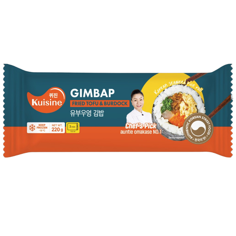 Kuisine Vegetable Gimbap with Fried Tofu & Burdock 220g