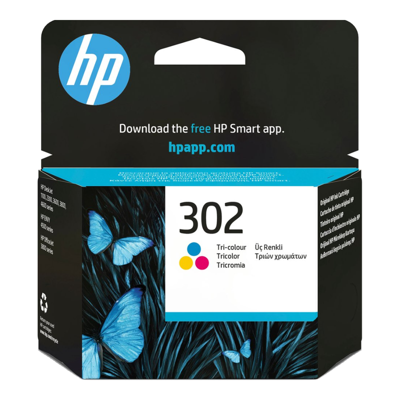 HP 302 driekleurige inktcartridge