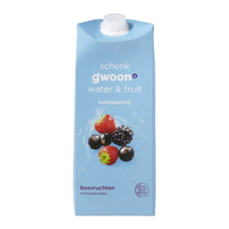 g'woon Eau & Fruits Légers Fruits des Bois - 1,5 L