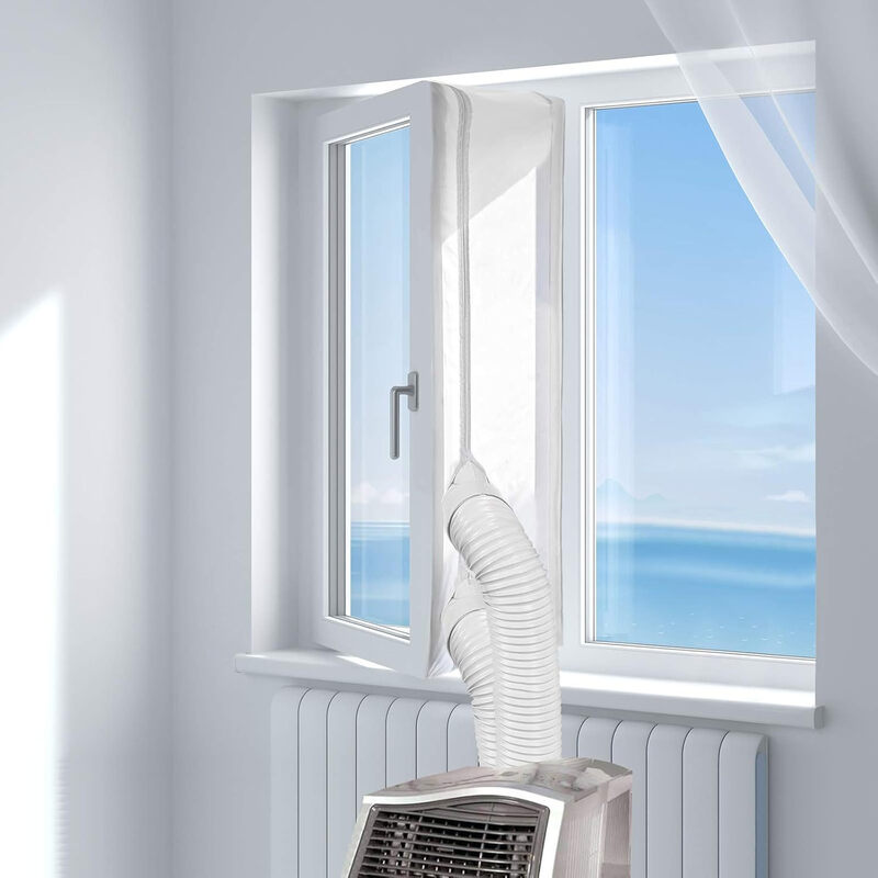 4 Meter Schiebefenster-Dichtung für tragbare Klimaanlagen, Doppelrohr-Abluftabdeckung
