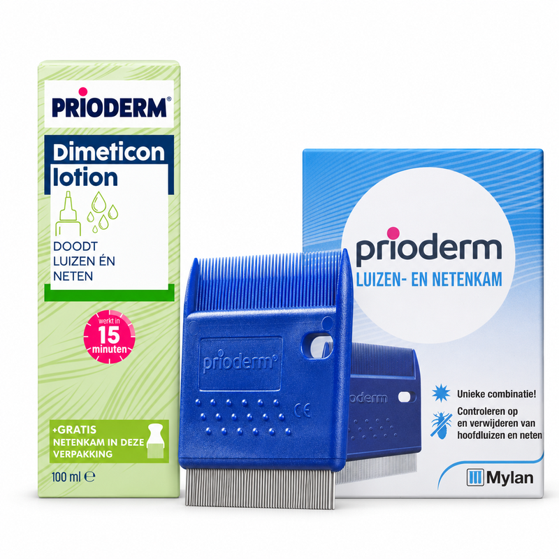 PRIODERM Dimethicone Lotion & Luizenspons Bundel