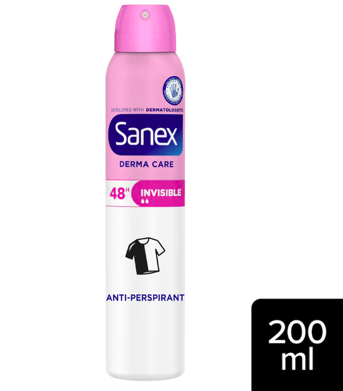 Sanex Dermo Invisible 48H Antiperspirant Deodorant Spray 200ml