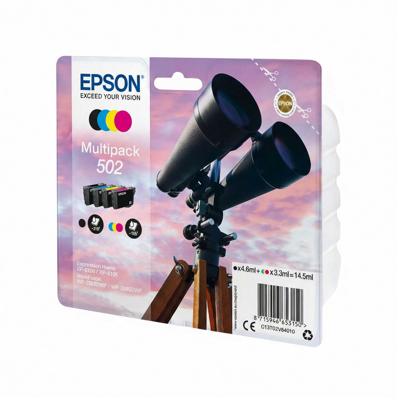 Epson multipack 4 kleuren 502 inktcartridges