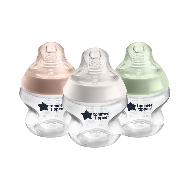 Closer To Nature Baby Bottles 0+ Months 150ml 3 Pack