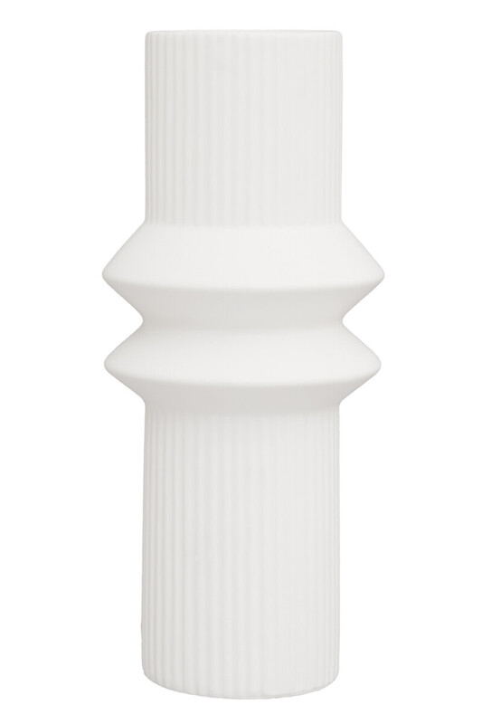 Vase Fabia Dolomite White