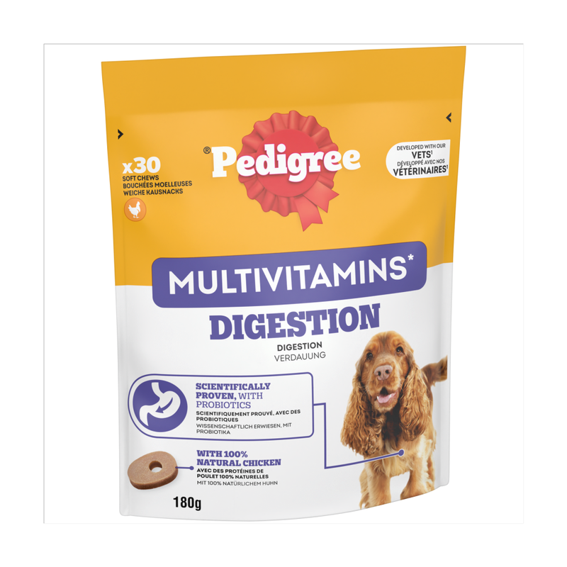 ® Multivitamins Digestion 30 Soft Dog Chews 180g