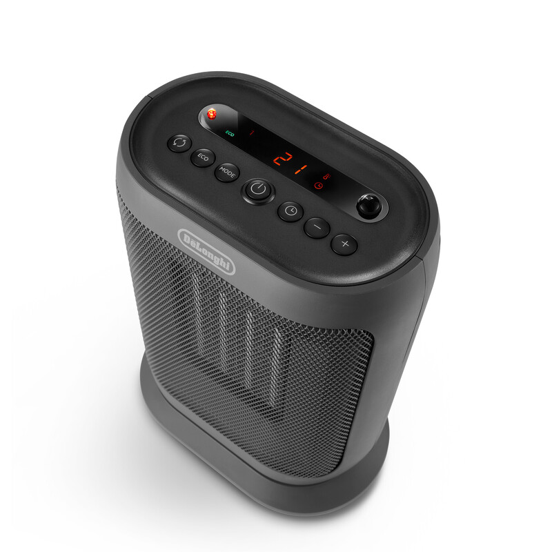 De'longhi Capsule You & Me Ceramic Fan Heater – 2000W， Oscillating Base， Remote， 24h