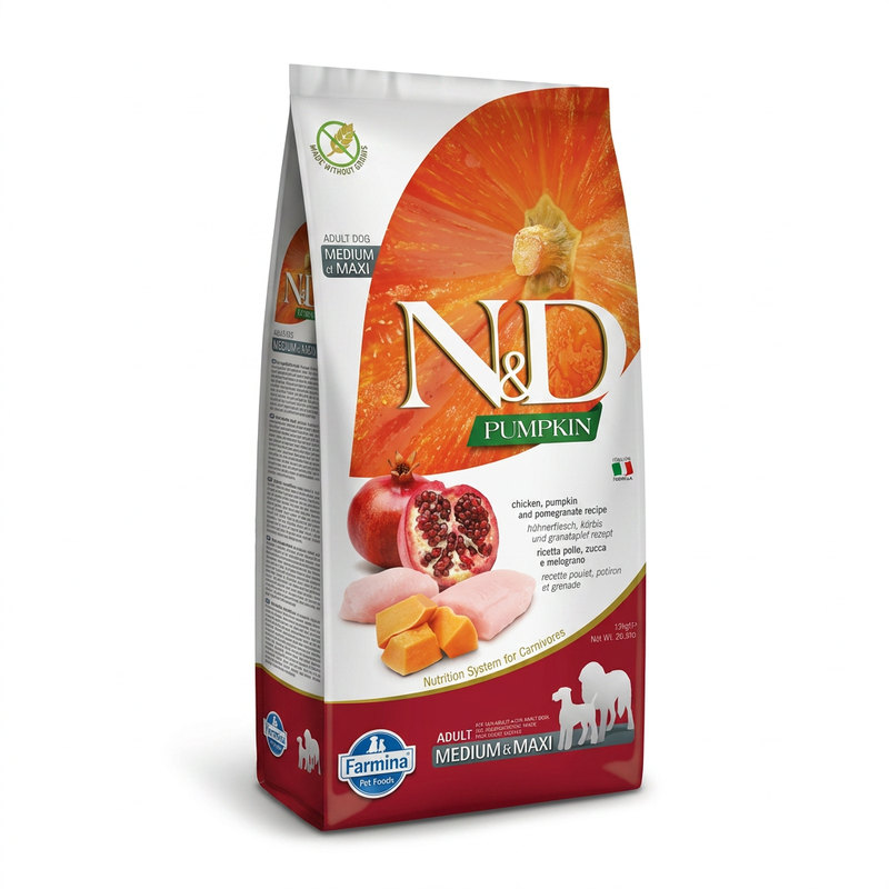 Farmina N&D Pumpkin Serie Huhn Adult Mittelgroßer bis großer Hund Hundefutter 12 kg