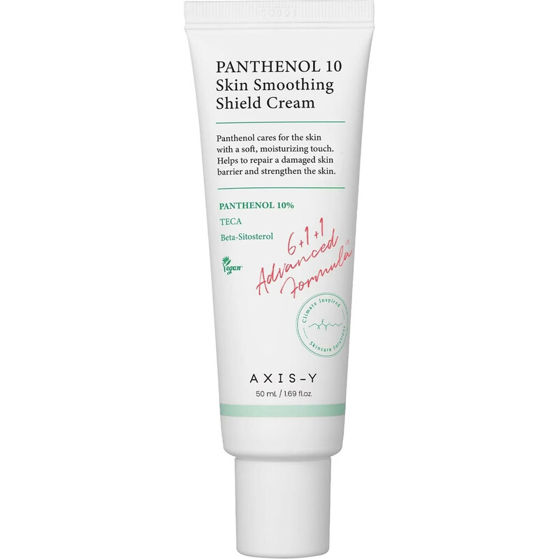 AXIS-Y Face Care Moisturizer: Panthenol 10 Skin Smoothing Shield Cream 50ml for Daily Nourishing Hydration