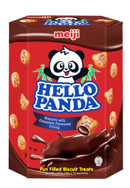 Meiji Hello Panda Biscuits With Chocolate Filling Xl 260G