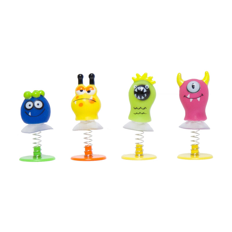 Unique Cute Monster Spring Pop-Up Toys, 4 pack