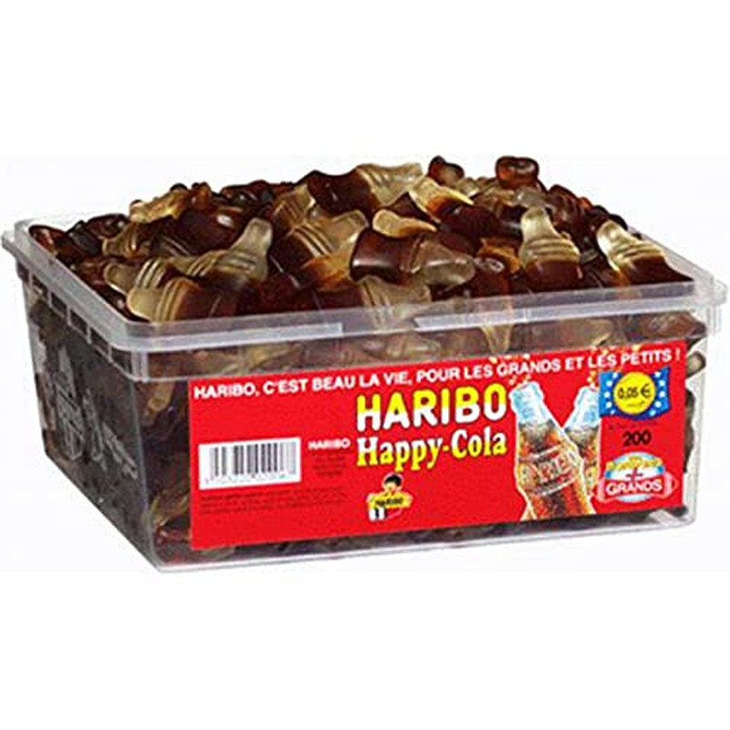 Haribo Bonbon Gélifié Happy Cola x 210 Pièces 1 21 kg