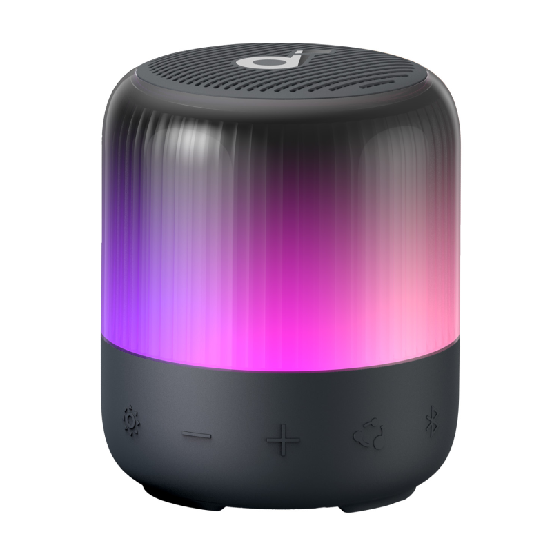 Soundcore Glow Mini Portable Bluetooth Speaker with 360° Sound, Light Show and 12 Hours of Battery Life, IP67 Waterproof