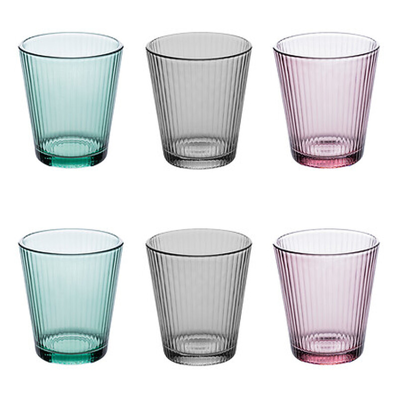 Atmosphera niedriges Trinkglas 6er-Set MAL'EAU CO 24 cl