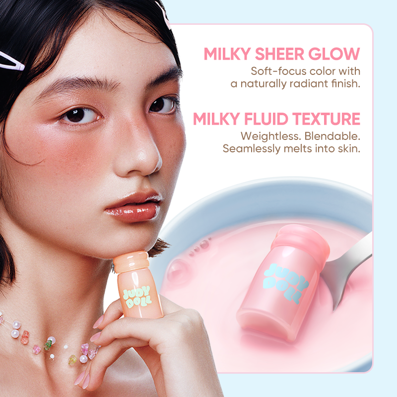 Judydoll soft fit vloeibare blush 02 chestnut sojamelk