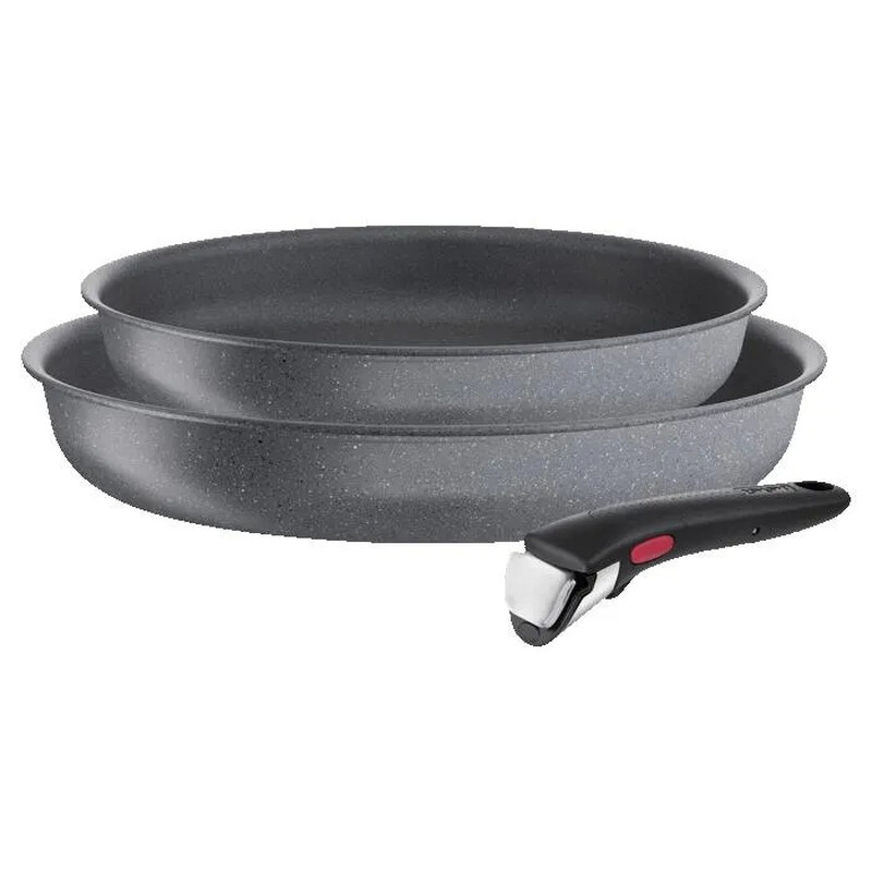 Poêle 2428cm Aluminium Revêtement Anti adhésif Tous Feux Dont Induction Poignée Amovible Ingenio Natural Force Tefal Le Lot - vue 1