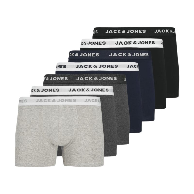 Caleçons Jack & Jones Homme Caleçon Paquet de 7 JACBASIC TRUNKS 7 PACK EU - vue 7