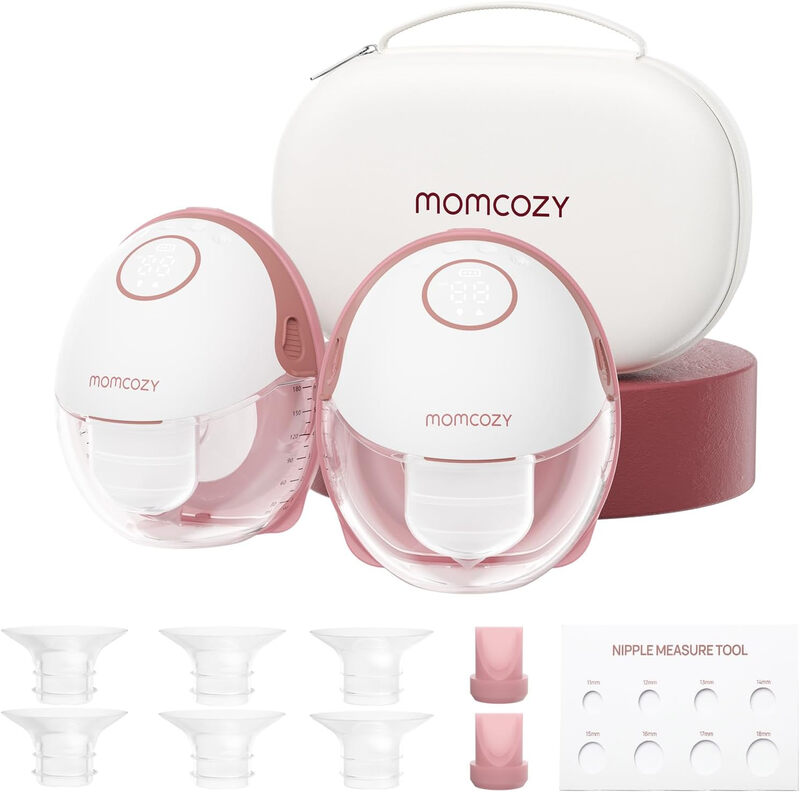 M6 Breast Pump - Double Pack-Burgundy