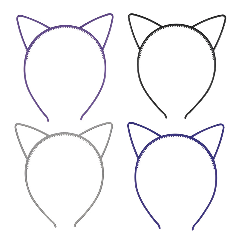 Cat Ear Headbands, Pack of 4