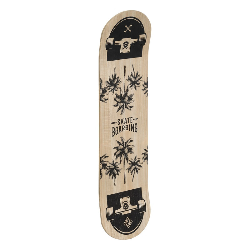 Deven skateboard wanddecoratie 80 x 20 cm hout