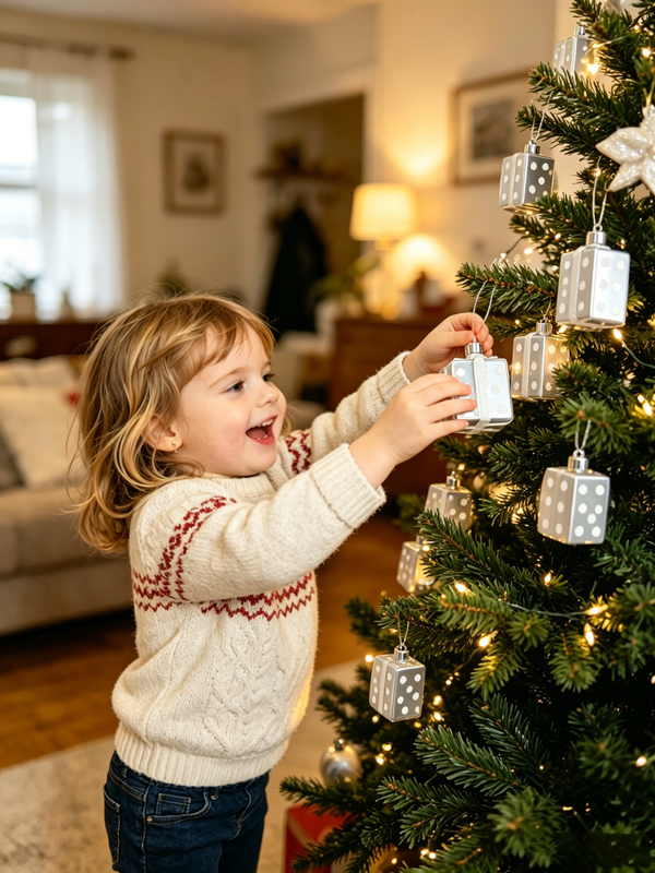 JU7CER 6 Christmas Tree Gift Pack Decorations, Christmas Ball Decorations, Used for Christmas Tree Decoration, Christmas Ornament Set, Hanging Christmas Gift Pack, Suitable for Christmas Tree, Home Party Decoration