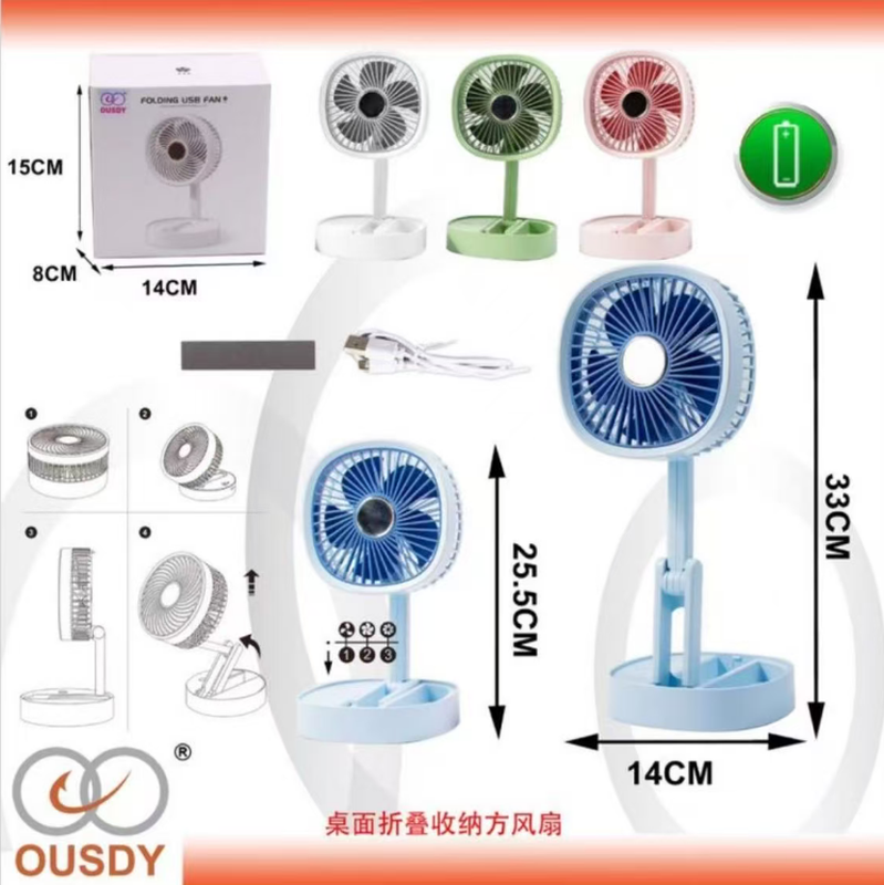 Mini-Tischventilator Zufällige Farbe