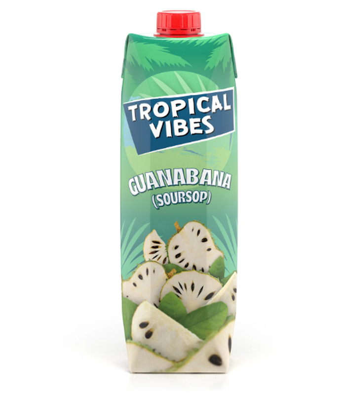 Tropical Vibes Guanabana (Soursop) Tetra 1L x 6 Packs