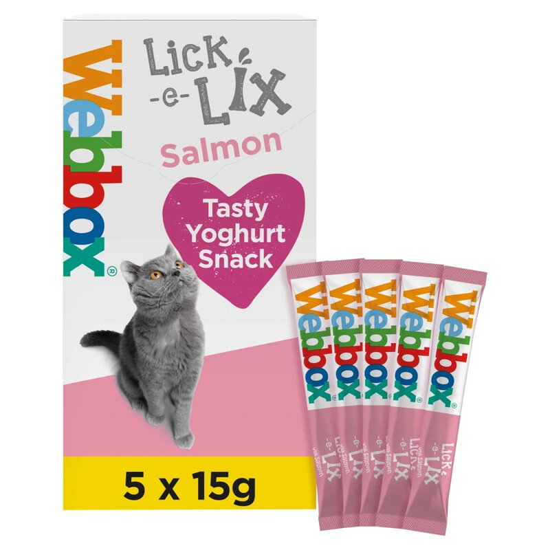 Lick-e-Lix with Salmon Tasty Yoghurty Treat 5 x 15g