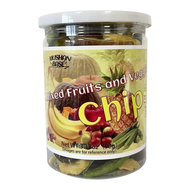 MUSHAN BASE Gemengde vruchten- en groentechips 90 g