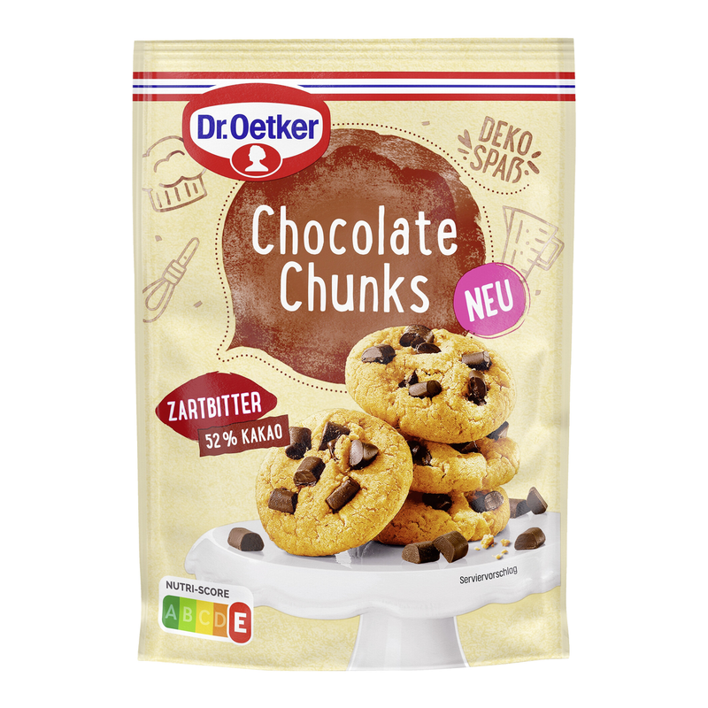Dr. Oetker Chocolate Chunks Zartbitter 100g