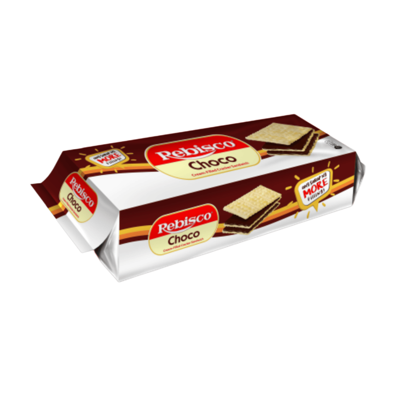 Rebisco Choco Cream Filled Cracker Sandwich 10 Pack - 32g Each