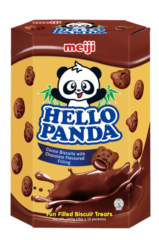 Meiji Hello Panda Biscuits With Double Chocolate Filling Xl 260G