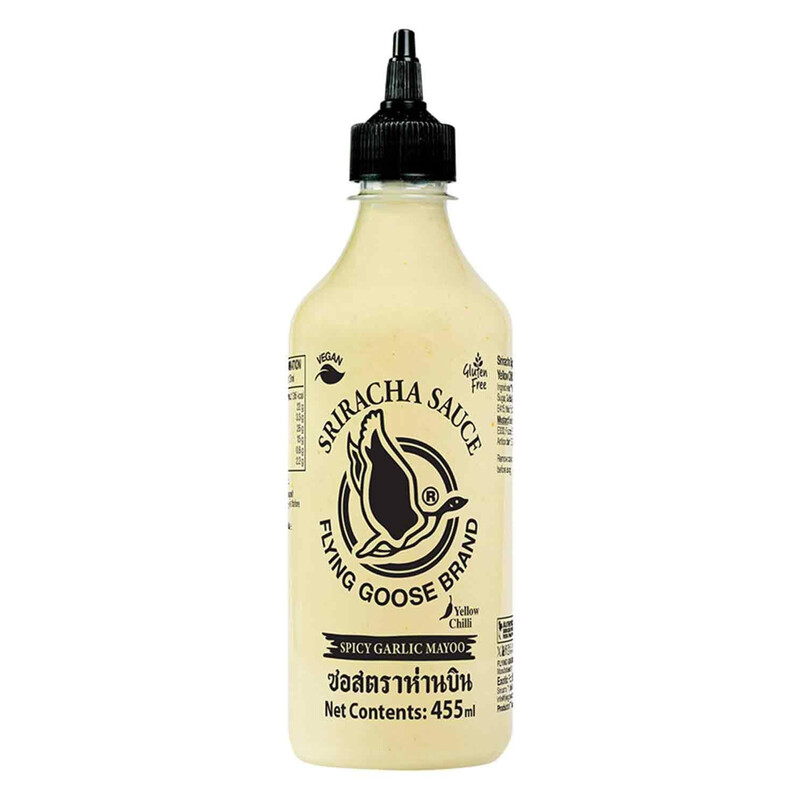 FLYING GOOSE SRIRACHA MAYO YELLOW CHILI SAUCE (SPICY GARLIC) 455ml