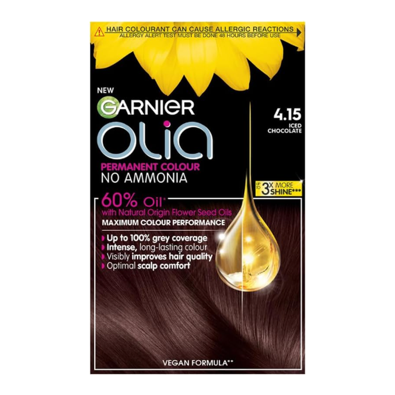 Garnier Olia Brown Permanent Hair Dye 4.15 Iced Chocolate