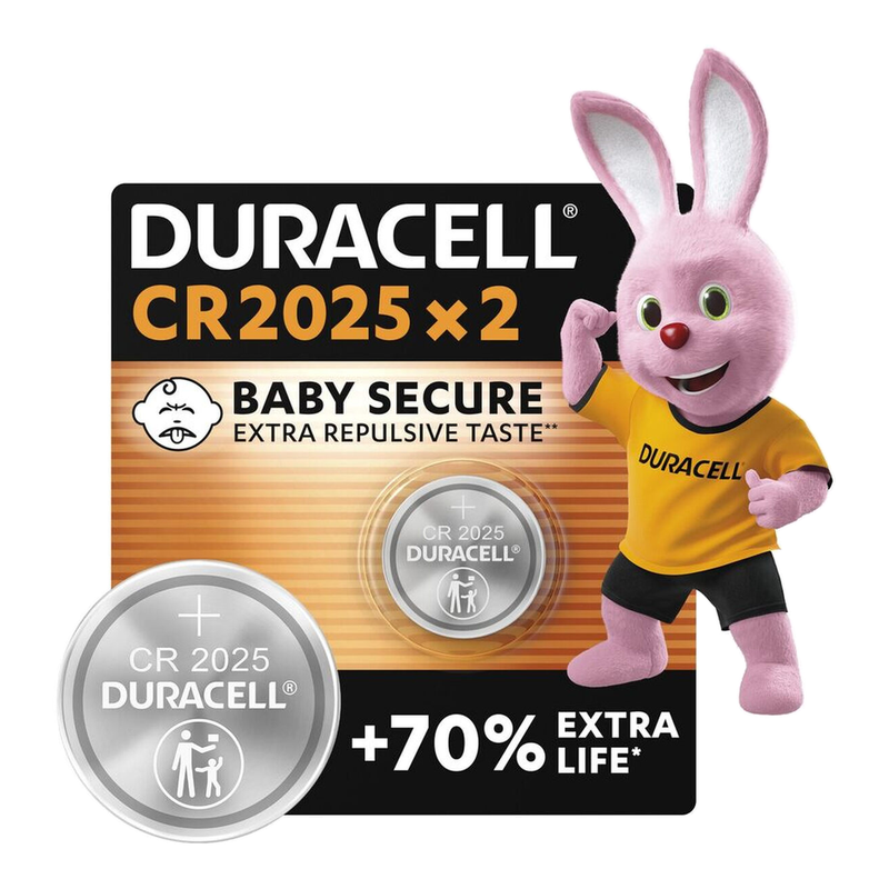 Duracell CR2025 3V Lithium - 2er-Pack