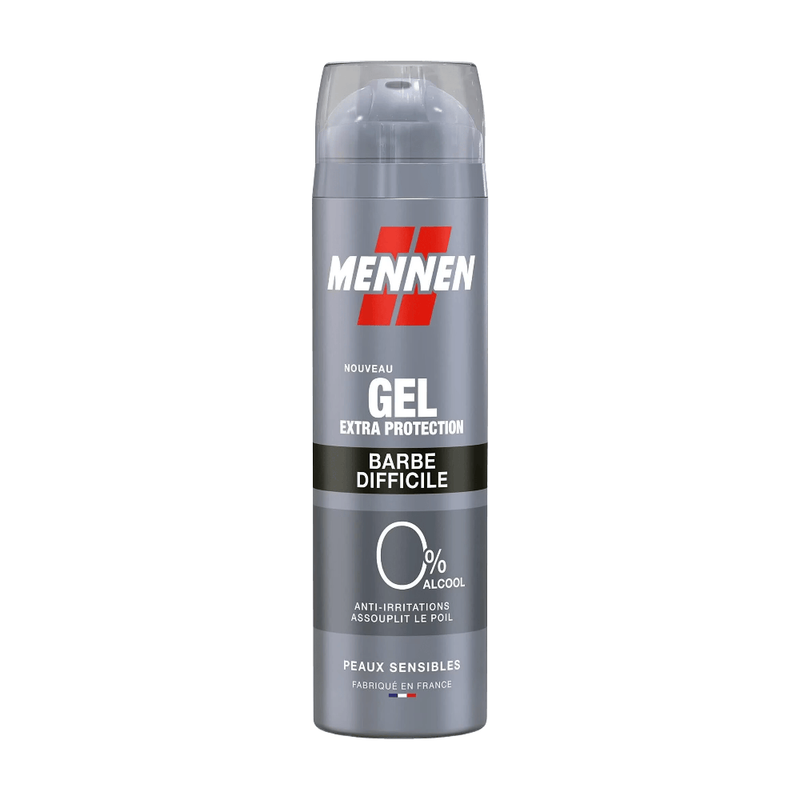 Gel De Rasage Extra Protection Barbe Difficile Peaux Sensibles Mennen La Bombe De 200ml