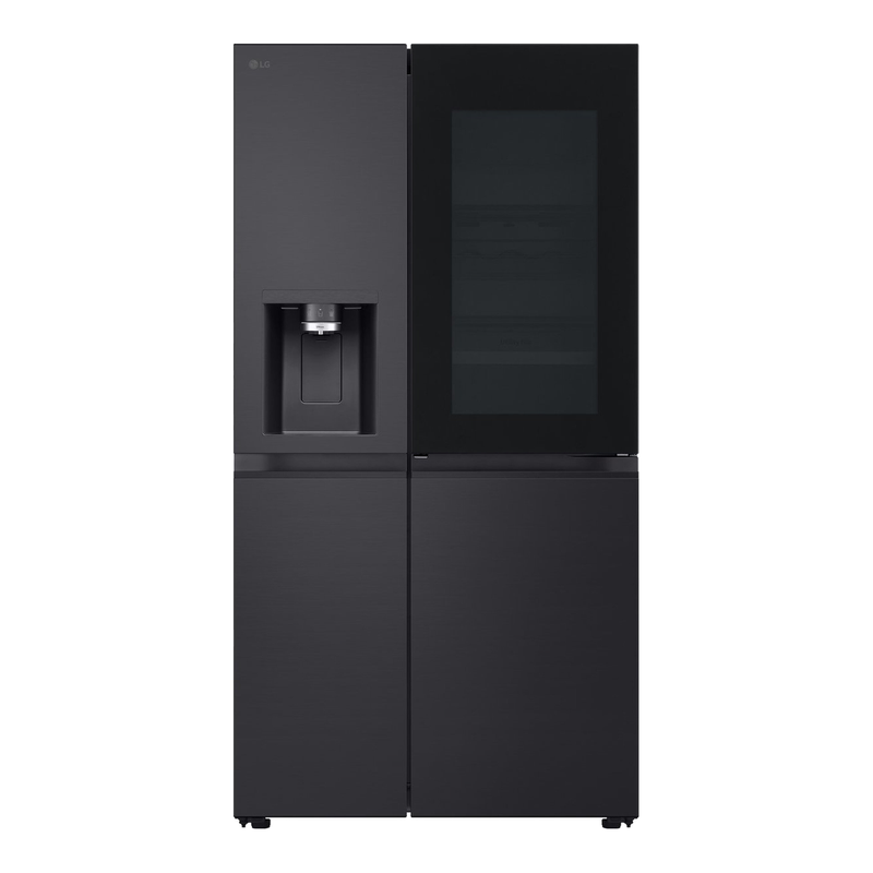 LG GSXE91EVAD 628 L Amerikaanse koelkast zwart | InstaView | DoorCooling+ | UVNano
