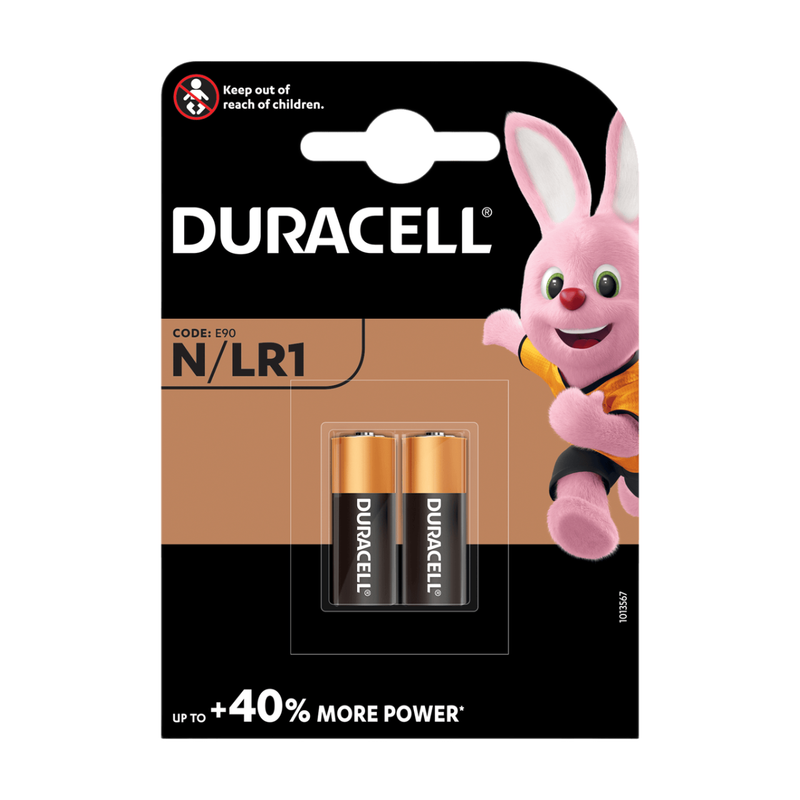 Duracell Lr1 Mn9100 1.5V Alkaline Batteries - 2 Pack 5000394203983