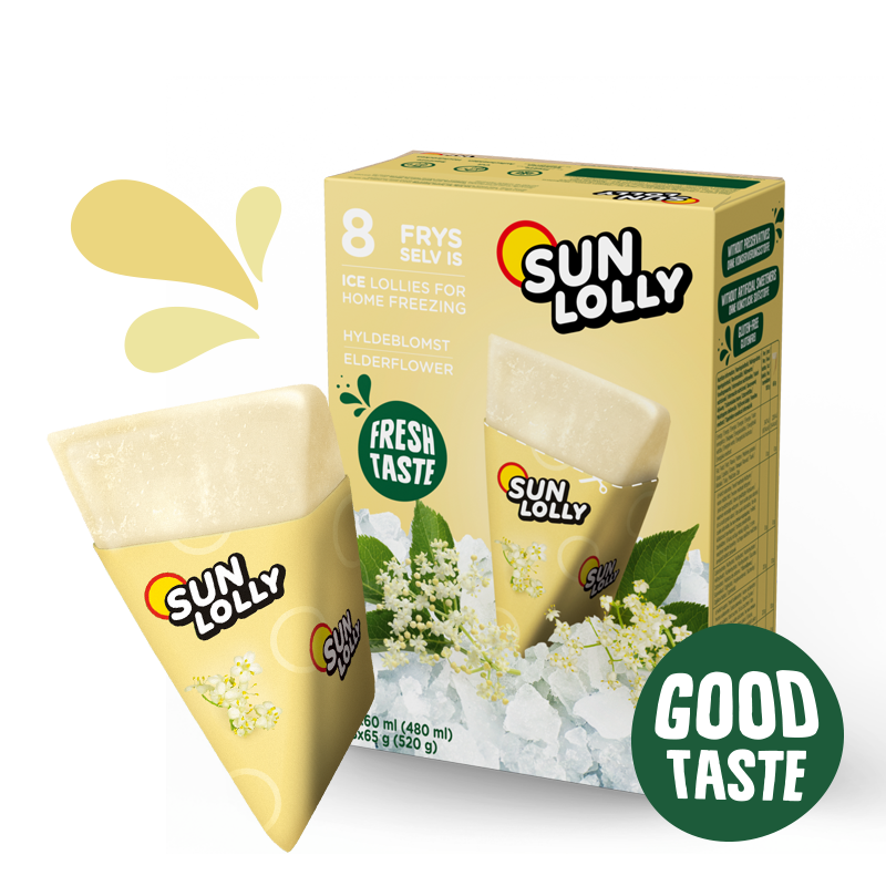Sun Lolly Home-Freeze Wassereis Holunderblüte 8 x 60 ml