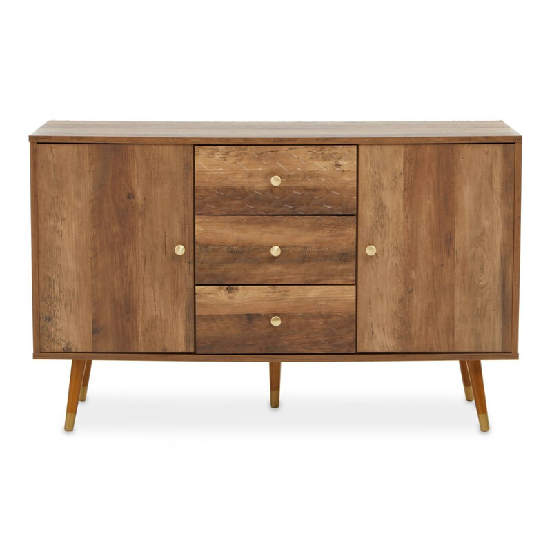 Sideboard Frida 3 Drawers Light Walnut