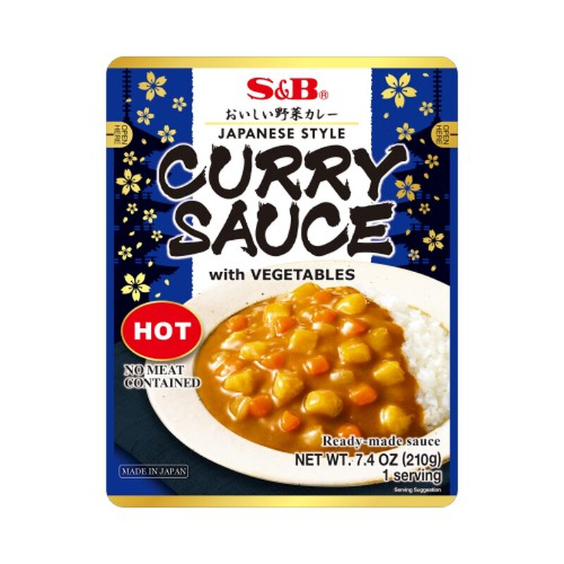 Curry Sauce with Vegetables Hot 210g