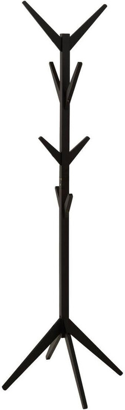 5five Houten Kapstok - Zwart, 8 Haken, 173 cm