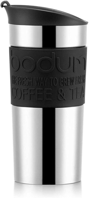 Bodum vacuüm reisbeker - 350 ml, zilver en zwart