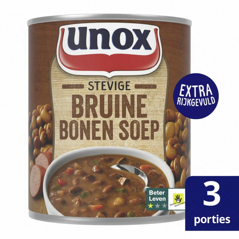 Unox Hartige Bruine Bonensoep - 800 ml