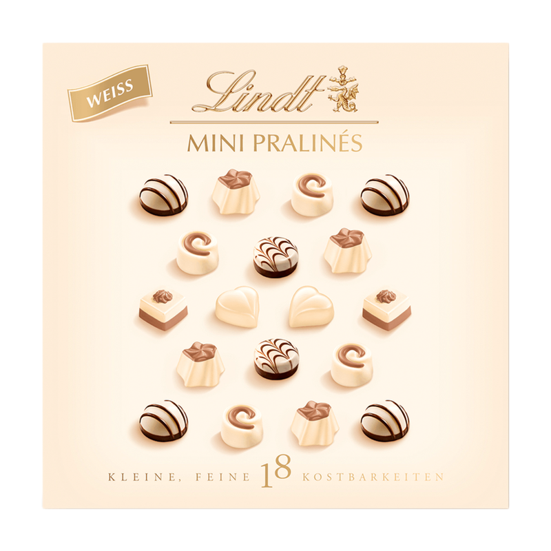 Lindt Mini Pralinés Weiß, 90g