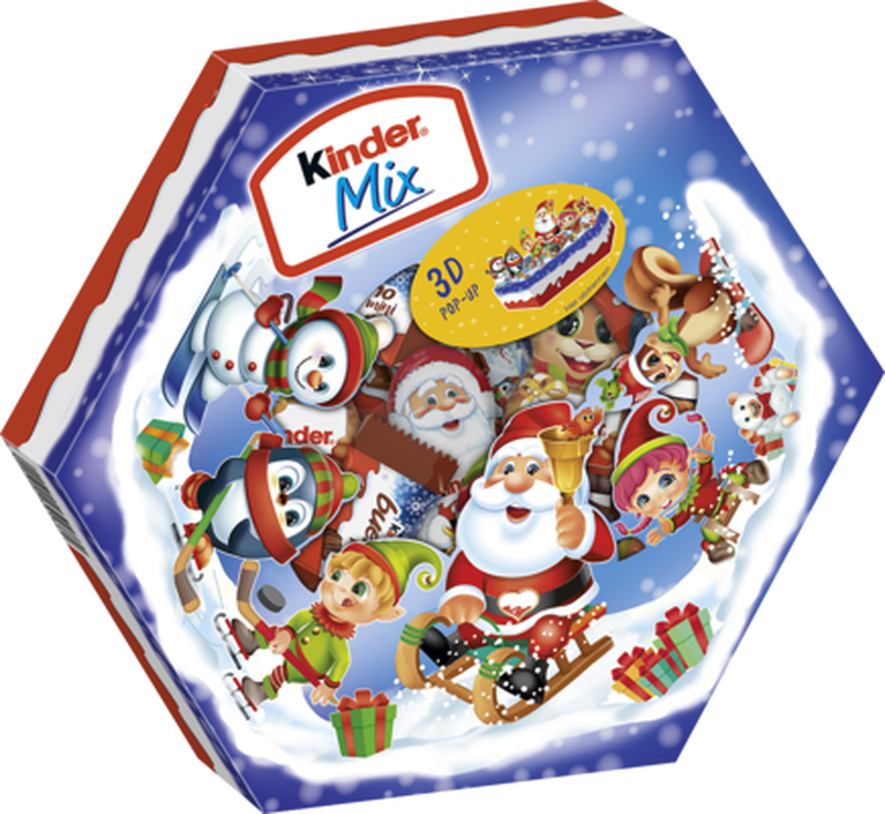 Kinder Mix Weihnachtsplatte, 143 g Packung