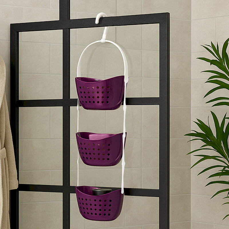 3 Tier Purple Shower Caddy