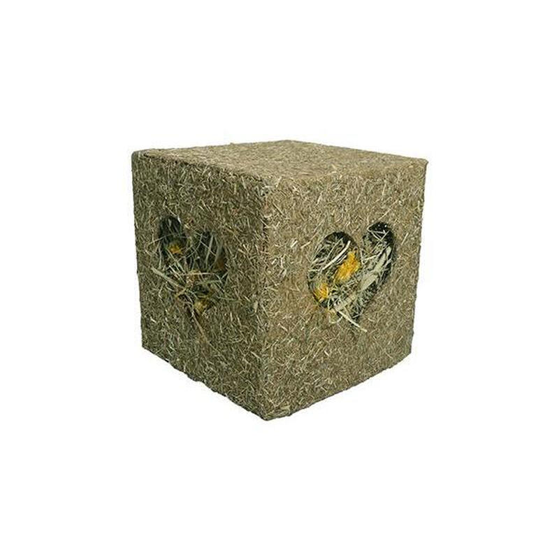 Naturals I Love Hay Forage Cube, Small Animal Treat and Gnaw Toy, Large