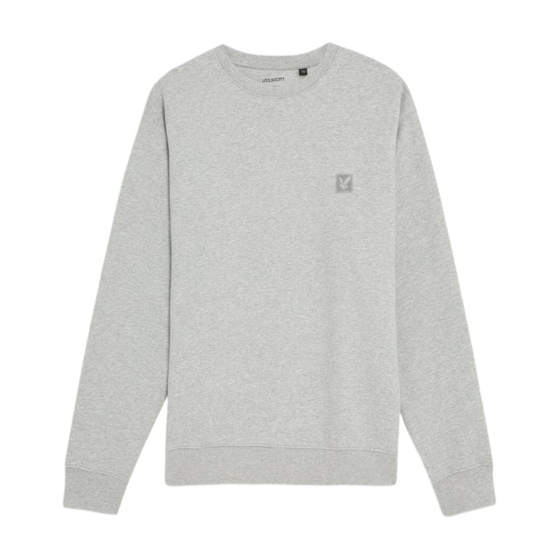 Men's Lounge Crew Neck Sweatshirt - Light Grey Marl